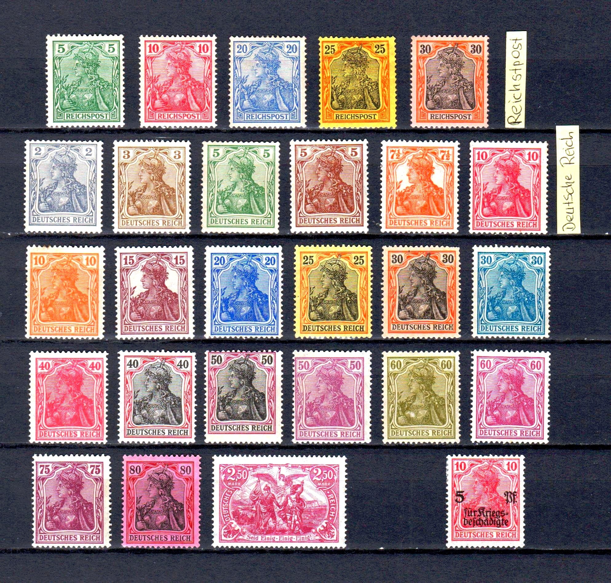 German Empire 1920s ''Germania'' stamp Etsy