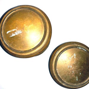 Antique Solid Brass Door Knobs & Rosette Escutcheon - Set of 2 bild 2