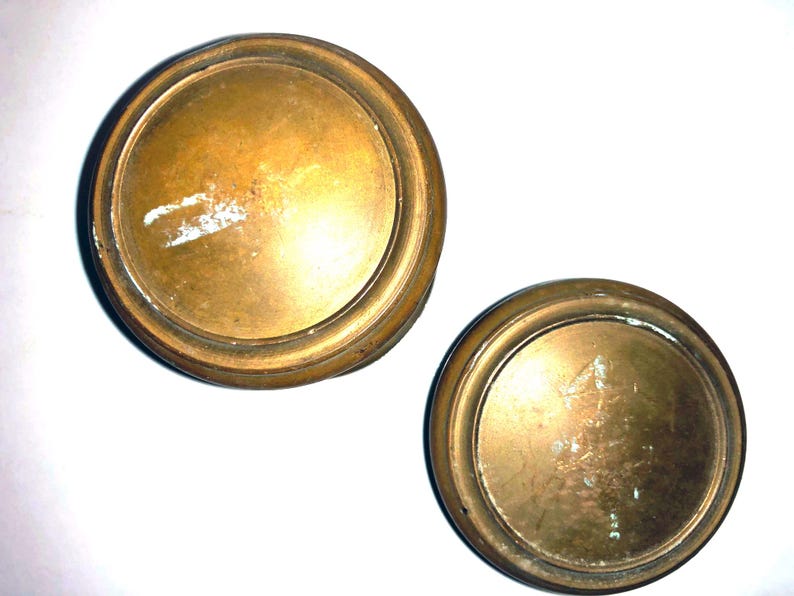 Antique Solid Brass Door Knobs & Rosette Escutcheon - Set of 2 bild 2