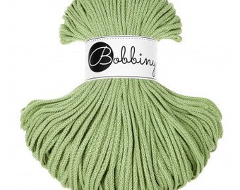 Bobbiny Matcha 3mm, 100m, cotton, macrame cord, cotton rope, chunky yarn