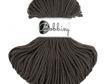 Bobbiny Espresso 3mm, 100m, cotton, macrame cord, cotton rope, chunky yarn