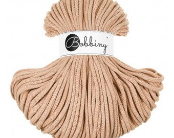 Bobbiny Biscuit 5mm, 100m, cotton, macrame cord, cotton rope, chunky yarn