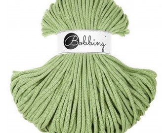 Bobbiny Matcha 5mm, 100m, cotton, macrame cord, cotton rope, chunky yarn