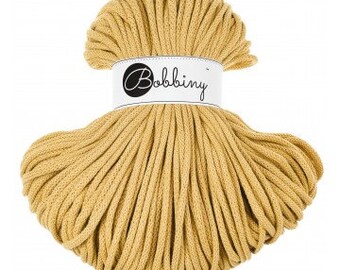 Bobbiny Honey 5mm, 100m, cotton, macrame cord, cotton rope, chunky yarn