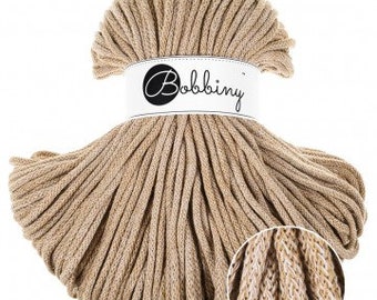 Bobbiny Caramel Shake 5mm, 100m, cotton, macrame cord, cotton rope, chunky yarn