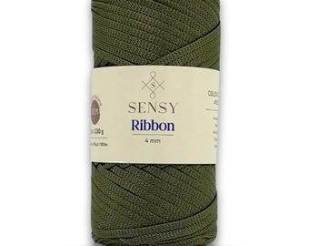 Sensy Premium 4mm Polyester Ribbon for Crochet and Macrame