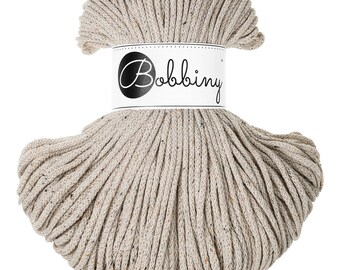 Bobbiny Junior Leopard 3mm, 100m, cotton, macrame cord, cotton rope, chunky yarn