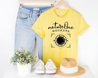 Download Yellow Shirt Mockup Etsy
