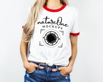 Download Ringer Tee Mockup Etsy