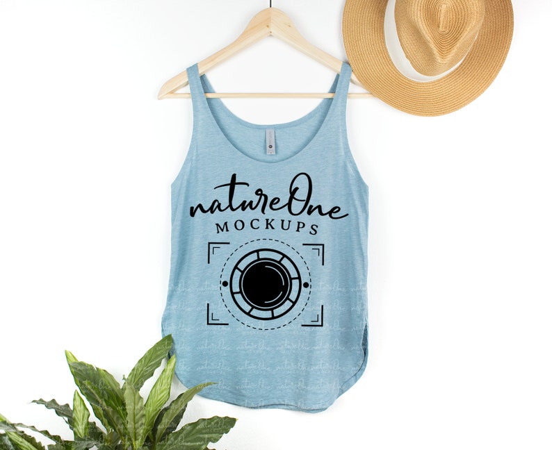 Download Next Level 5033 Stonewash Denim Mockup Womens Festival ...