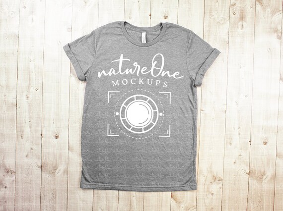 Bella Canvas Mockup Bella Canvas 3001 Athletic Heather Etsy
