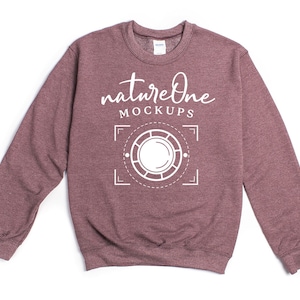 18000 Sport Dark Maroon Gildan Sweatshirt Mockup, G180 Unisex Heavy Blend Crewneck Sweatshirt Mock Up, Flat Lay Gildan Sweater Mockup