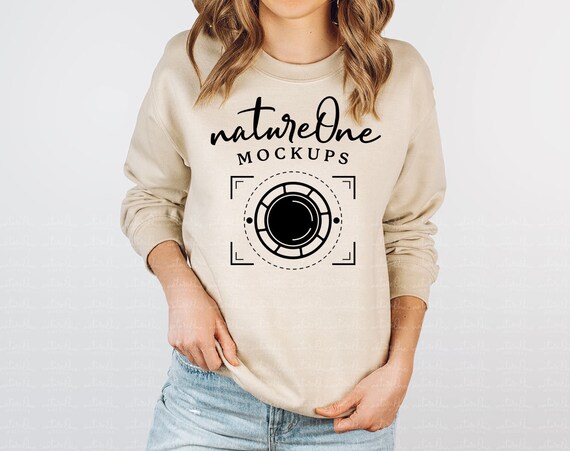 Gildan beige sweatshirt new arrivals