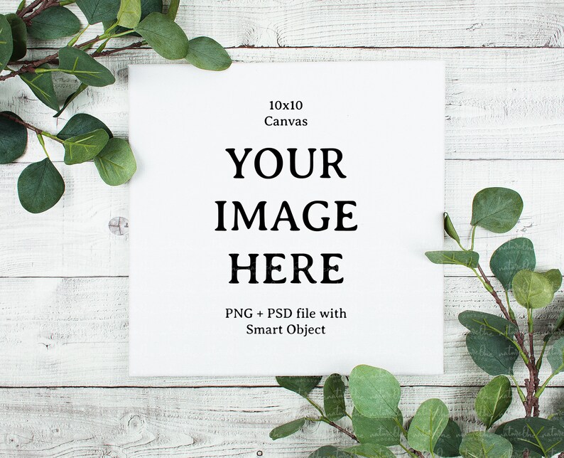 Download Square Mockup Blank Canvas 10x10 Mockup 10x10 Canvas Flat ...