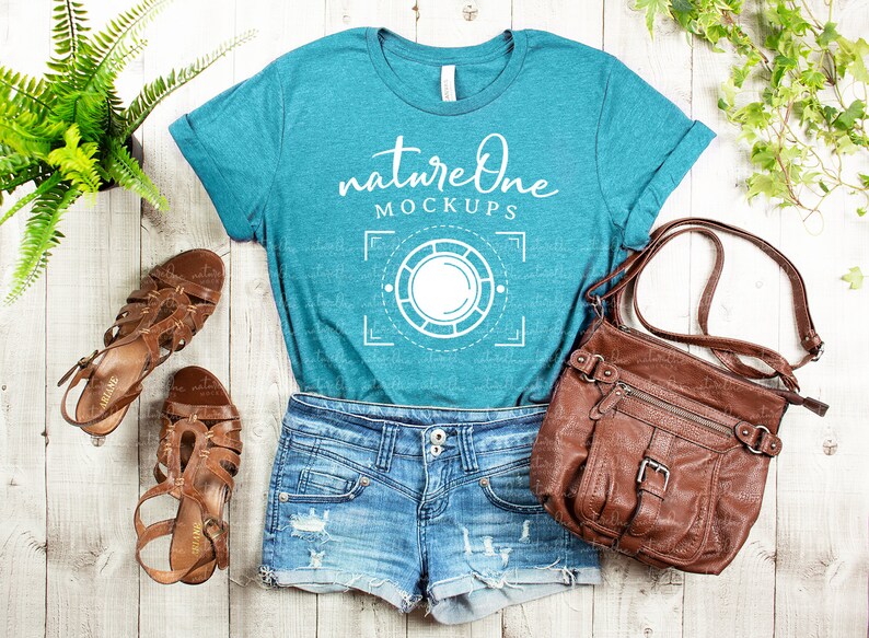 Download Bella Canvas Mockup / Bella Canvas 3001 Heather Aqua ...