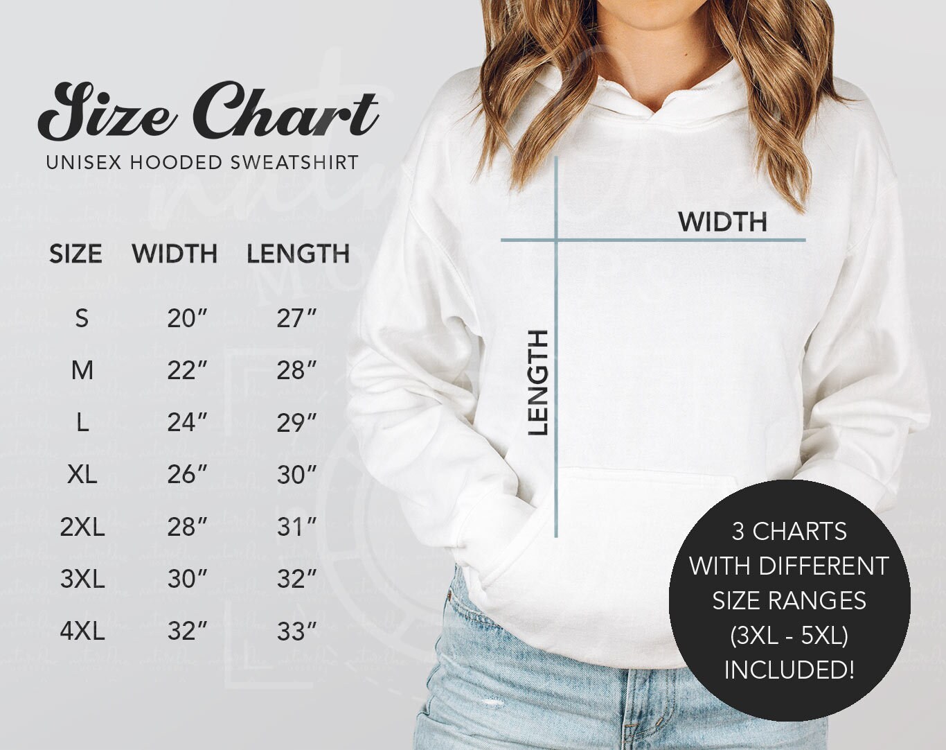 Gildan 18500 Size Chart Hoodie Size Chart Sweatshirt Size Chart Gildan ...