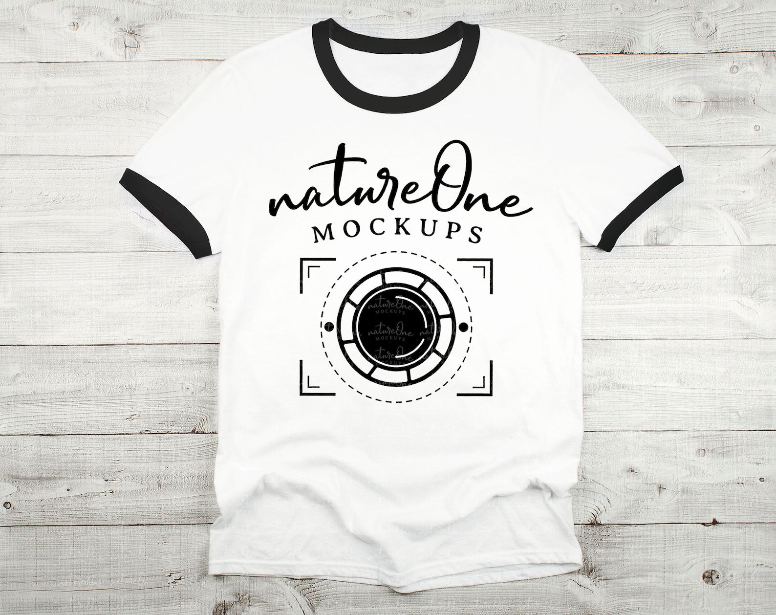 Unisex Ringer Shirt Mockup Ringer TShirt Mock Up White