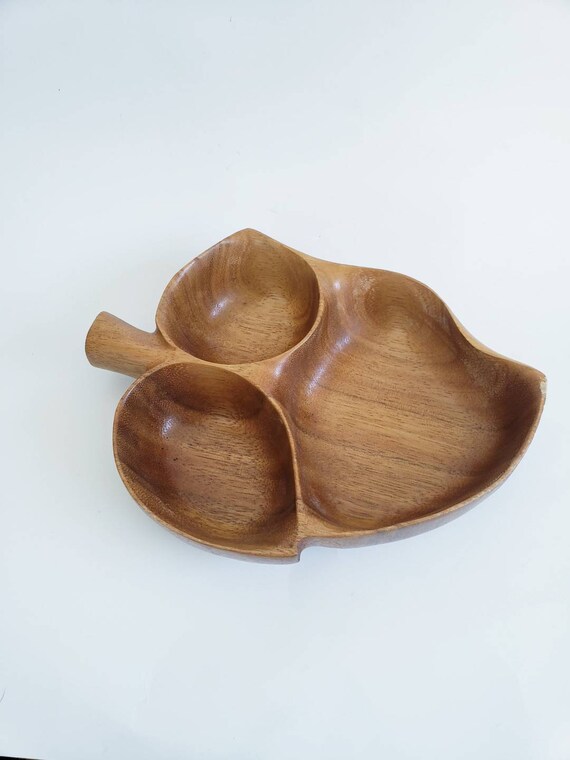 Handmade Solid Wood Leaf Tray Handmade Solid Wood Leaf Tray