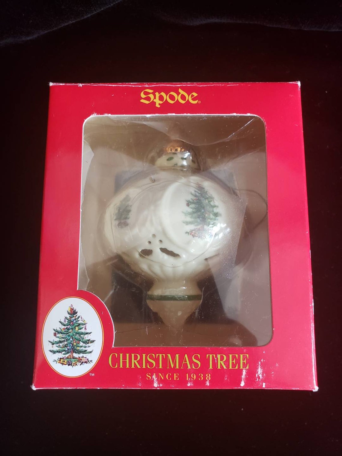 SPODE of England Porcelain Christmas Tree Pierced Ornament Etsy UK
