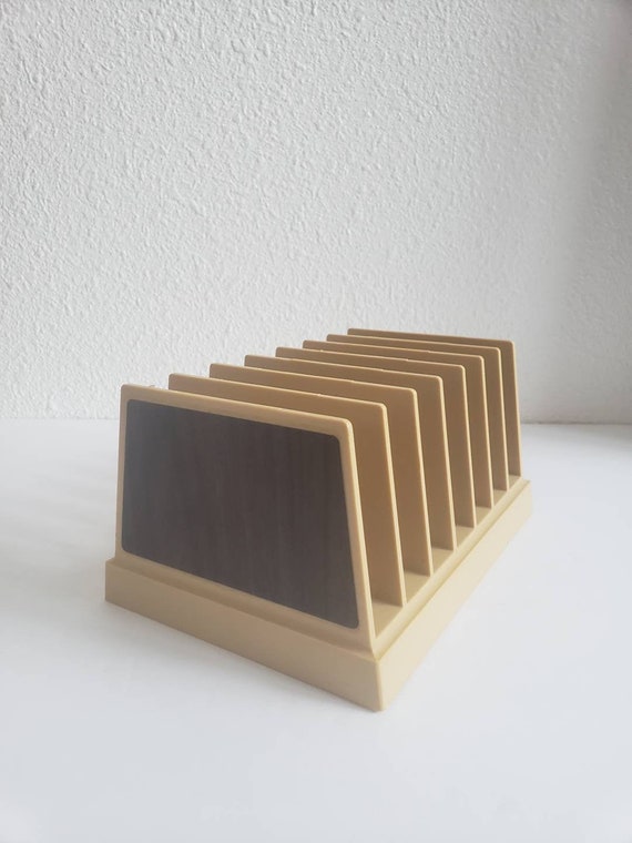 Vintage Retro Plastic Rogers Desktop Letter File Holder