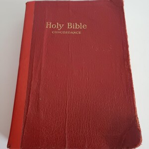 Holy Bible Concordance King James Version Vintage. Manufactured in US