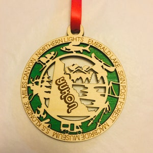 Yukon HOME - Yukon Ornament - Provincial Ornament - Holiday Ornament - Yukon Christmas - New Home Gift