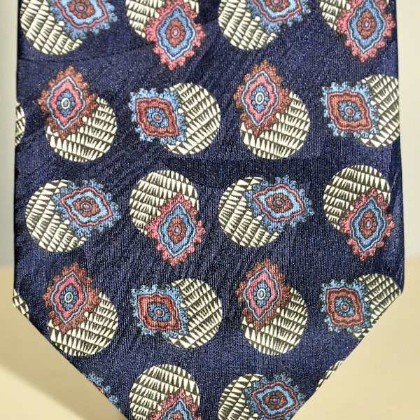 Oscar de la Renta rara corbata vintage 100% pura seda