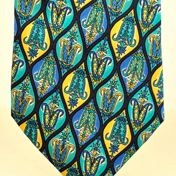Gian Marco Venturi rara corbata vintage 100% seda pura