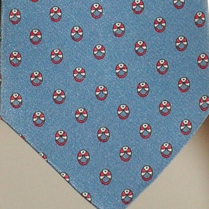 Paco Rabanne Paris tie vintage 100% pure silk hand made in Italy