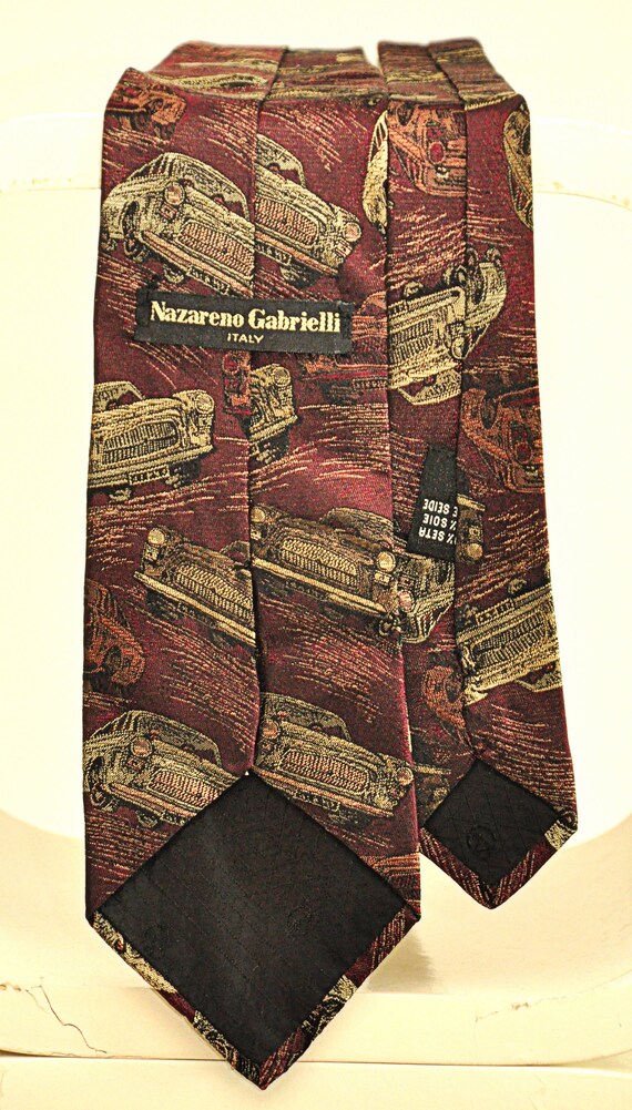 Nazareno Gabrielli rare vintage tie 100% pure han… - image 3