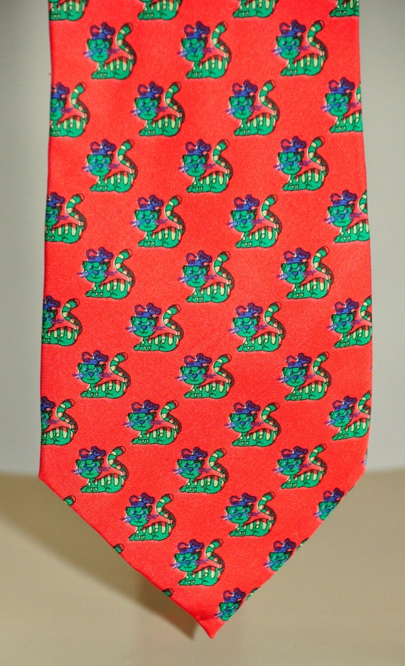 Vintage rare tie hands 100% pure silk