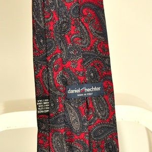 Daniel Hechter vintage tie 100% pure silk image 3