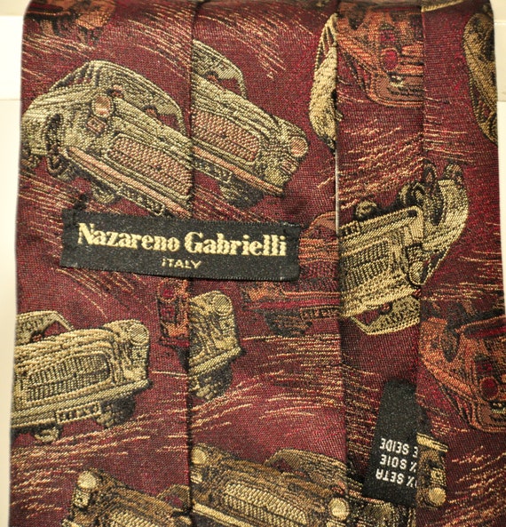 Nazareno Gabrielli rare vintage tie 100% pure han… - image 4
