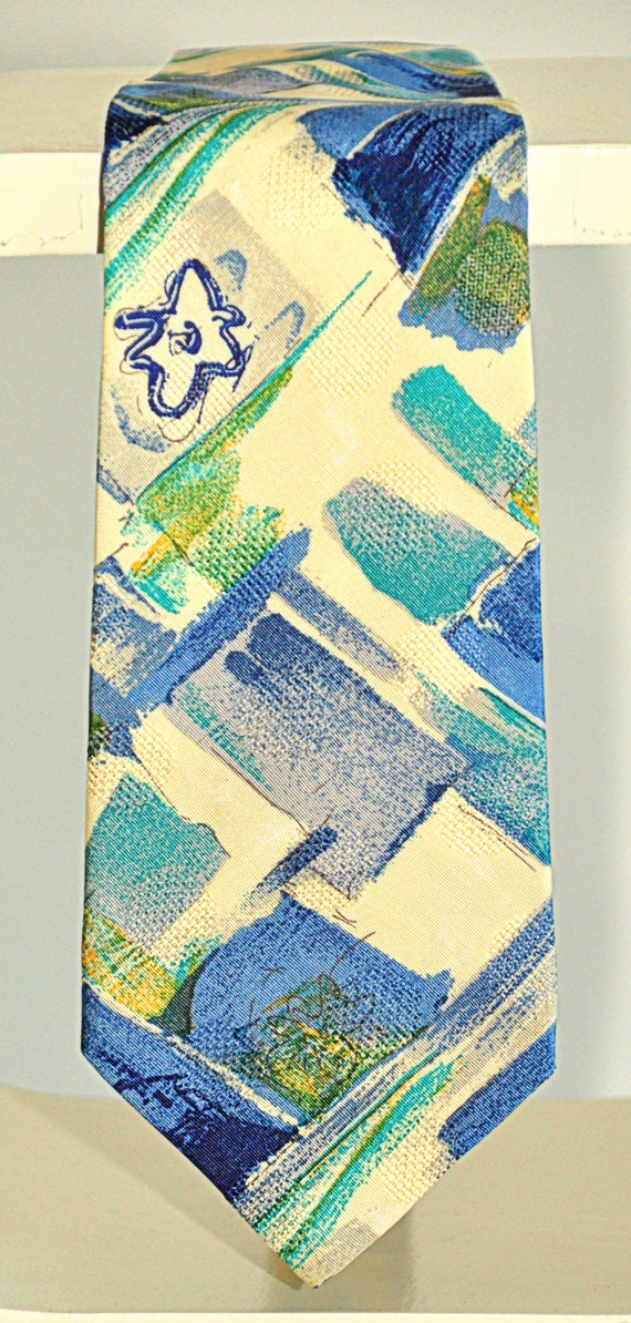 Ungaro Paris rare vintage tie 100% pure silk - image 3