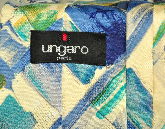 Ungaro Paris rare vintage tie 100% pure silk - image 5