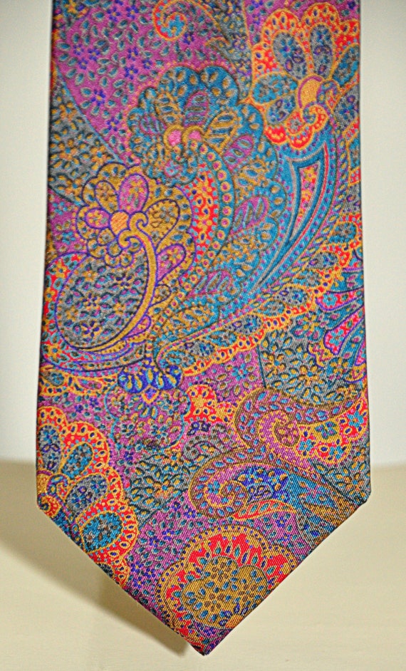 Erredieci Milano vintage rare tie 100% pure silk