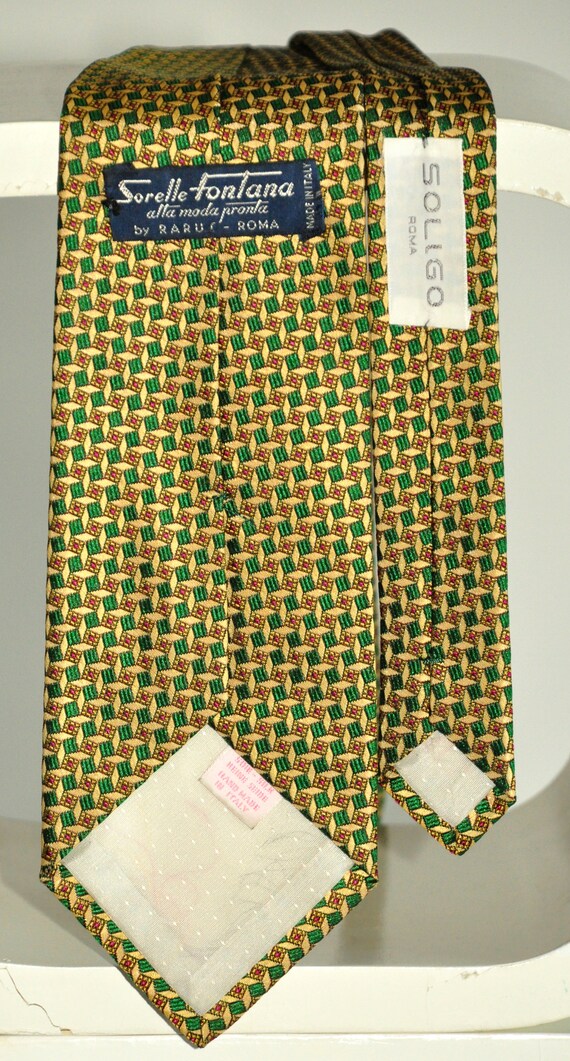 Sisters Fountain rare vintage tie 100% silk - image 4