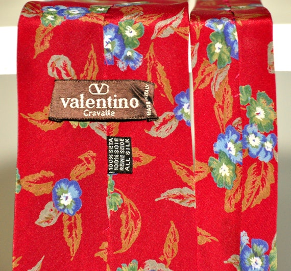 Valentino Tie Ties Rare Vintage 100% Pure Silk - image 4