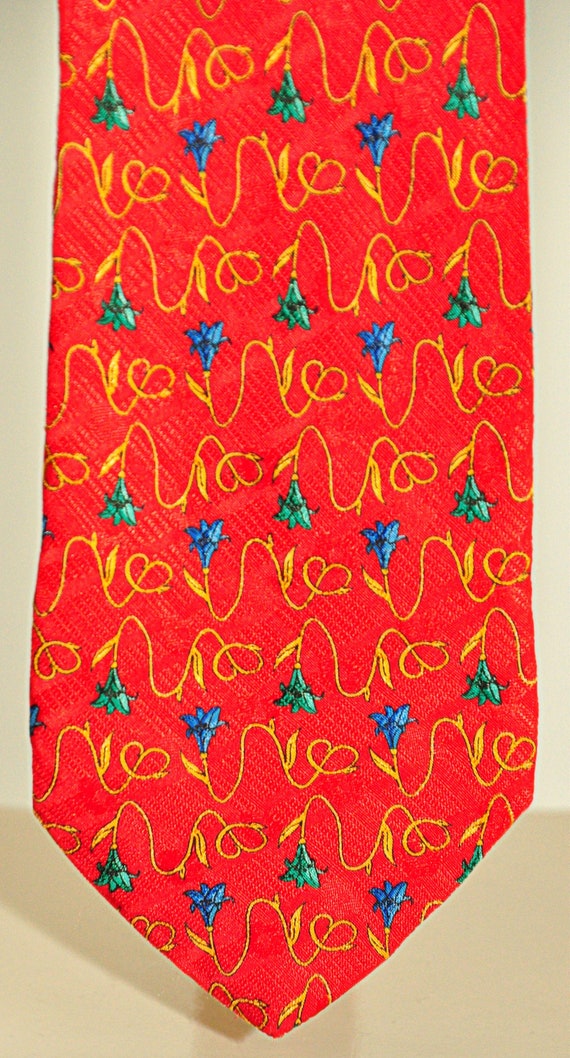 Enrico Coveri Viale Morin rare vintage tie 100% pure … - Gem display picture 2
