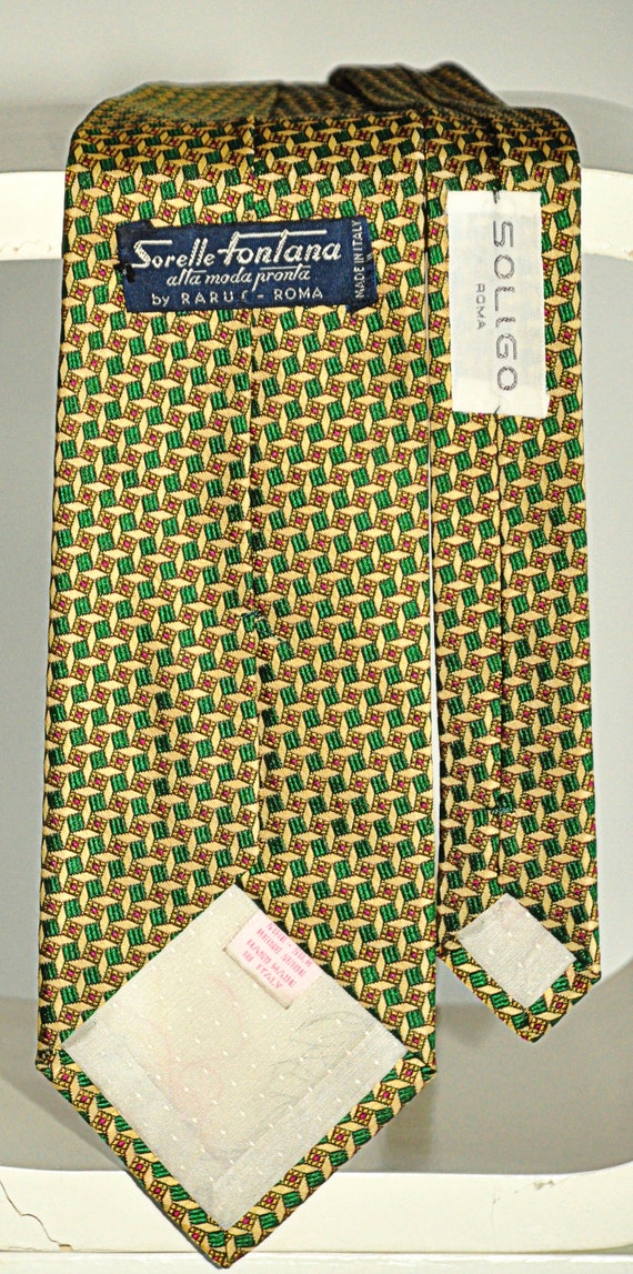 Sisters Fountain rare vintage tie 100% silk - image 3