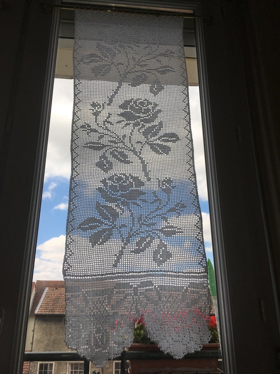 Kleine gehaakte gordijnen | Etsy Kleine gehaakte gordijnen | Etsy