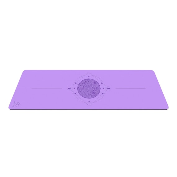 World's Grippiest Yoga Mat. Seeka Yoga - Body Alignment. Natural Rubber Bottom.Extra Long and Wide for Comfort. Suitable Also for Hot Yoga.