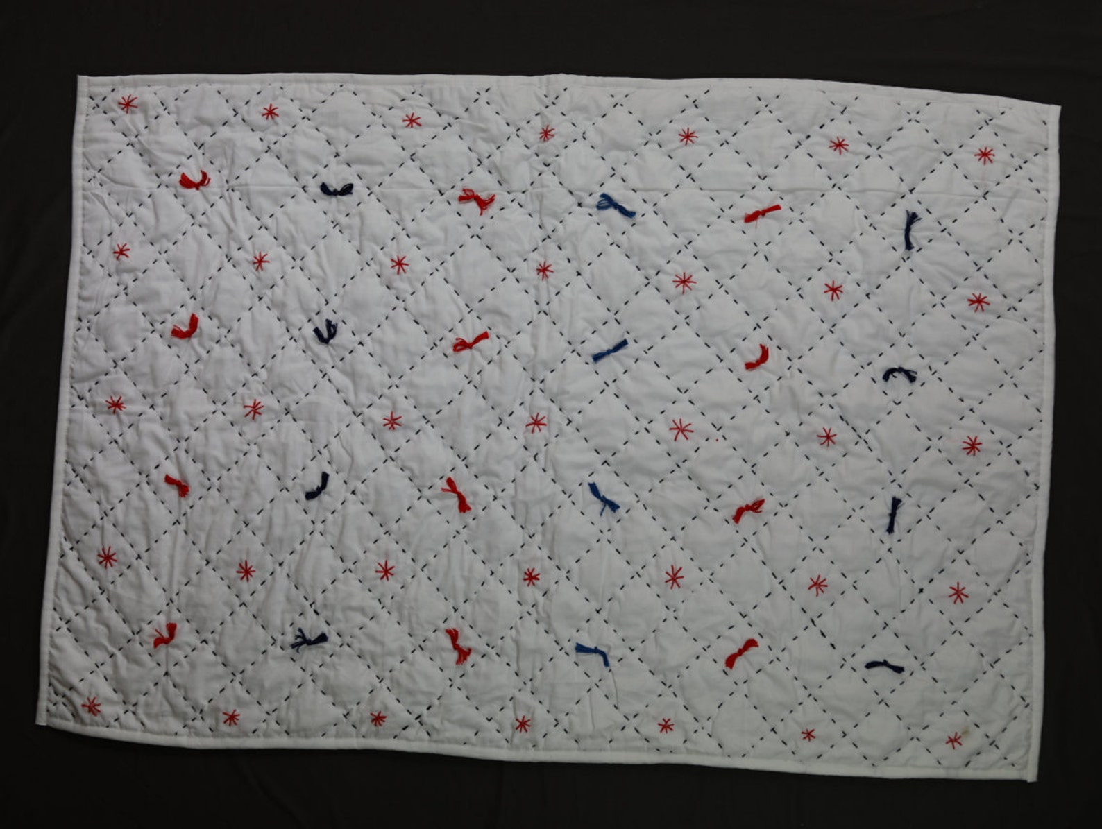 White pom pom Custom wedding quilt bridal quilt king size Etsy