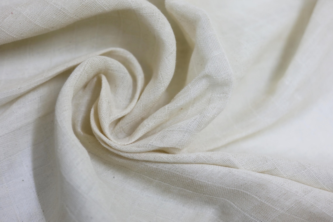 Organic double gauze cotton fabric by the yard muslin gauze Etsy