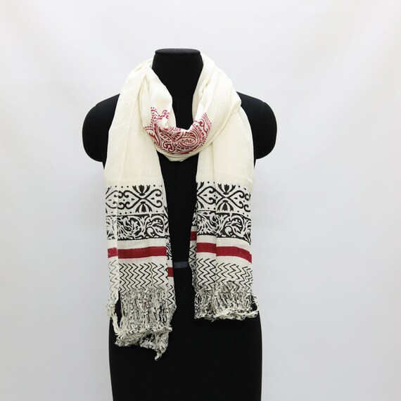 black summer scarf