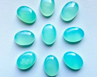 Wonderful Oval Shape Paraiba Chalcedony 6x8MM To 20x30MM Cabochon ! Paraiba Chalcedony Gemstone Making Ring Pendant Earing Necklace Jewelry