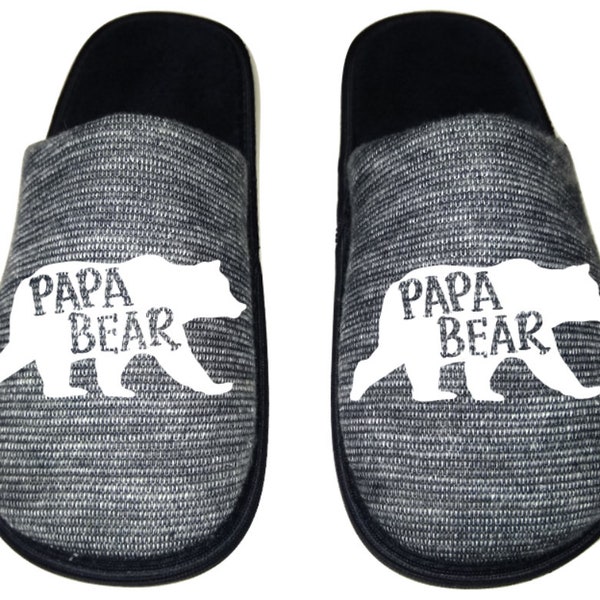 mens bear slippers