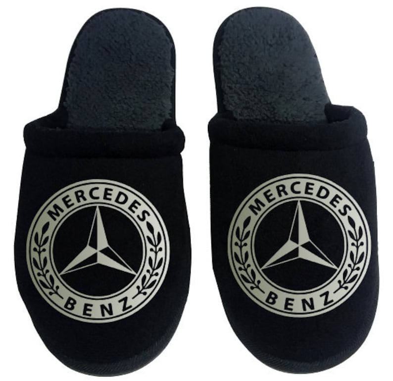 Mercedes Benz Men's Slippers / House Shoes slides gift Etsy