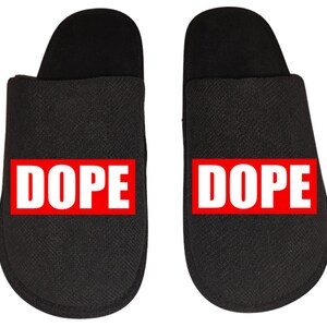 Dope Men&#39;s Slippers / House Shoes slides gift