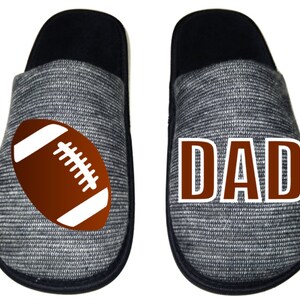 Football Dad Men&#39;s Slippers / House Shoes slides gift